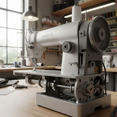 Juki TL-2000Qi sewing machine showcasing its durable metal die-cast frame construction